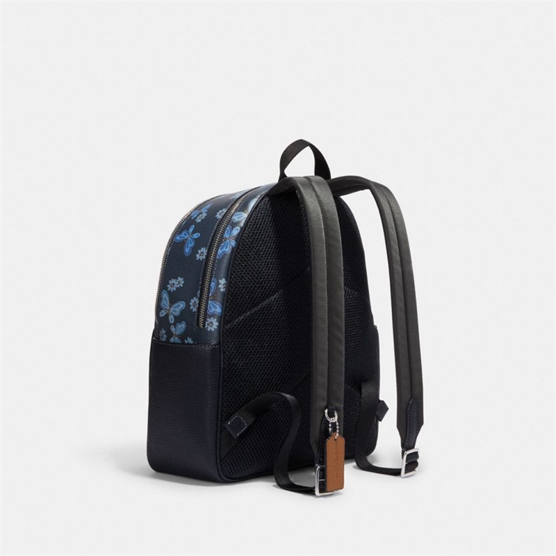 Rucsac Dama Coach Court With Lovely Butterfly Print Argintii Bleumarin Colorati | Romania-637841