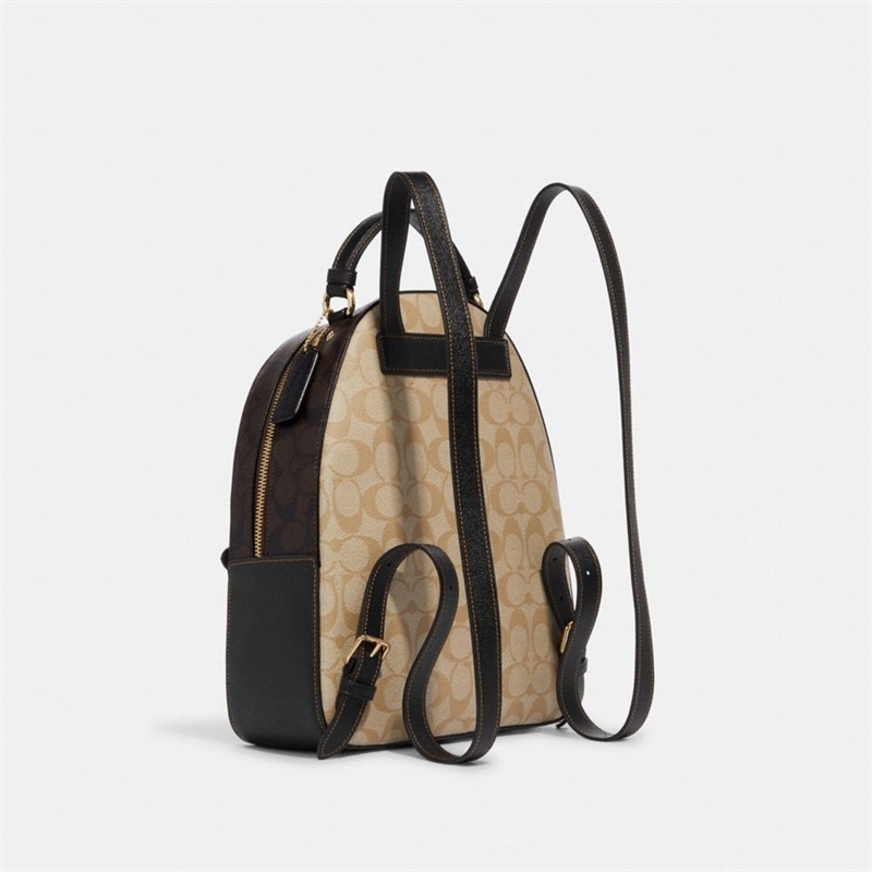 Rucsac Dama Coach Jordyn In Blocked Signature Canvas Kaki Deschis Maro Colorati | Romania-958612