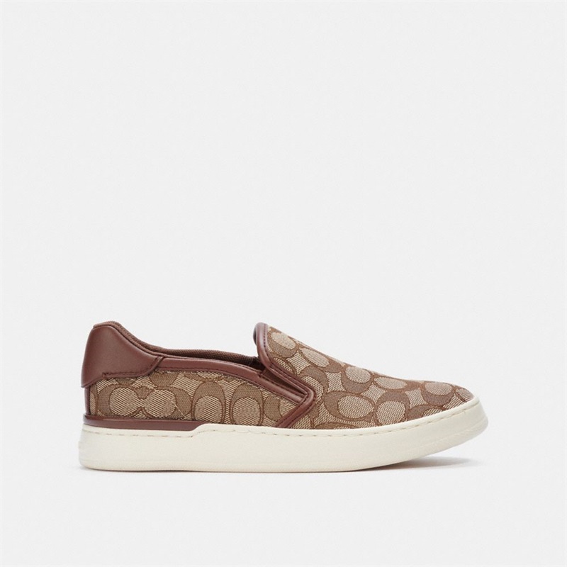 Slip On Sneakers Dama Coach Wells Kaki | Romania-483972