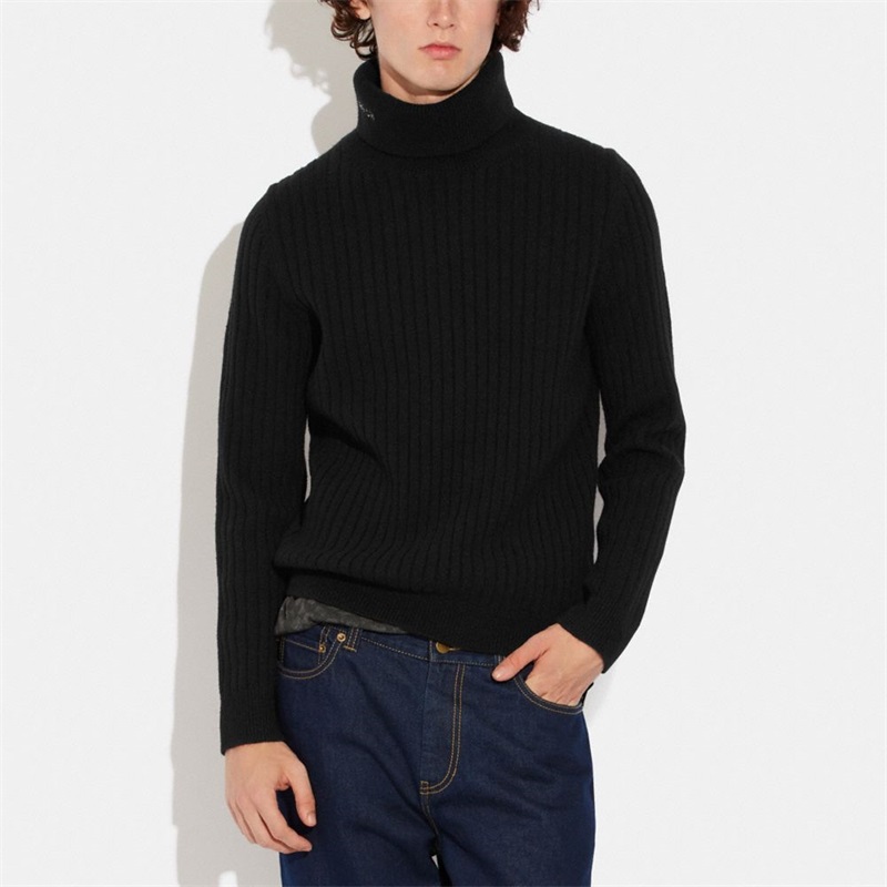 Topuri Barbati Coach Turtleneck Negrii | Romania-109352