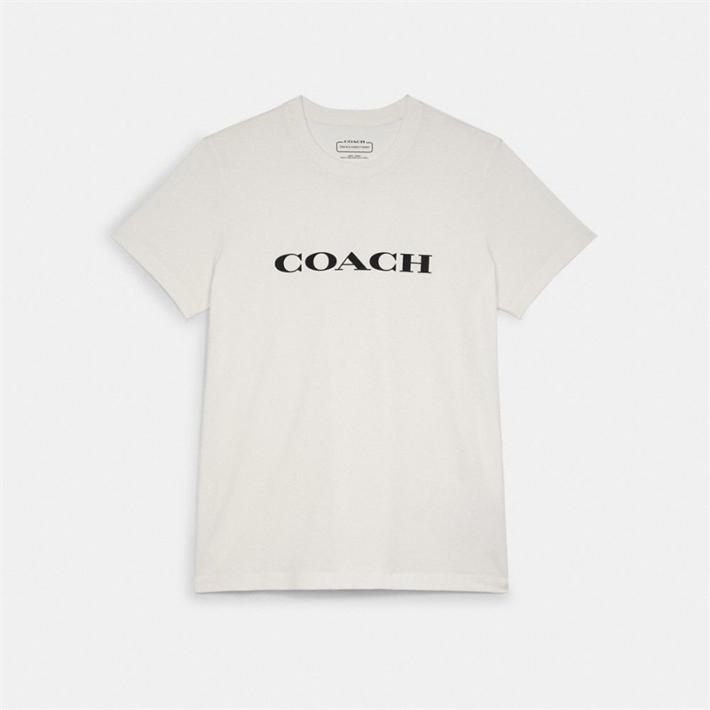 Tricouri Dama Coach Essential In Organic Cotton Albi | Romania-190763