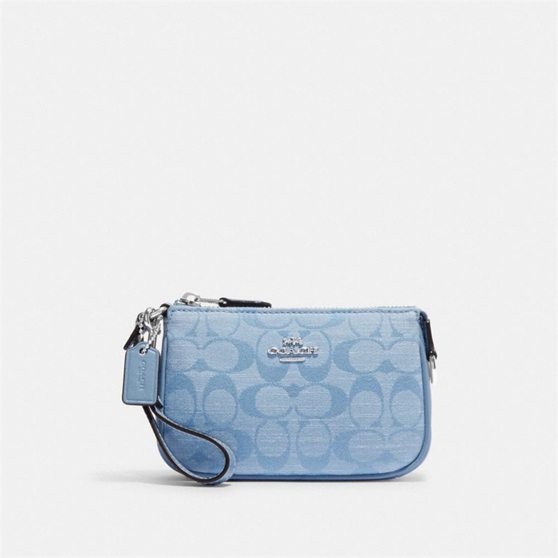 Wristlets Dama Coach Nolita 15 In Signature Chambray Argintii Flori Colorati | Romania-150273