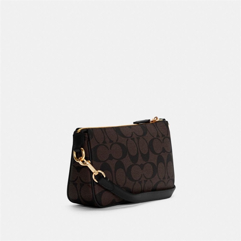 Wristlets Dama Coach Nolita 19 In Signature Canvas Aurii Maro Negrii | Romania-074196