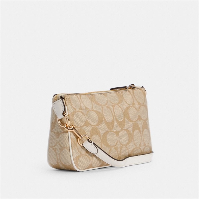 Wristlets Dama Coach Nolita 19 In Signature Canvas Aurii Kaki Deschis | Romania-756108